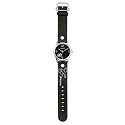 Cacharel - Montre Femme Acier  - CW5327NN - Quartz Analogique - Ronde - Cadran Noir - Bracelet Cuir Noir