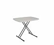 Lifetime Personal Table with 30-by-20-Inch Molded Top, Almond