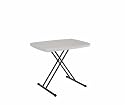 Lifetime Personal Table with 30-by-20-Inch Molded Top, Almond