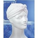 WHITE towel TERRY CLOTH HAIR TURBAN spa head wrap NEW