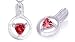 Trillion Cut Garnet Pendant Sterling Silver