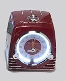 Ford Thunderbird Retro Neon Alarm Clock Radio with CD Player - Red