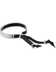 Kenneth Cole New York "Limelight" Silver and Black Adjustable Bracelet, 11"