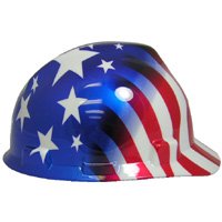MSA Safety Works 10052945 USA Patriotic Hard Hat