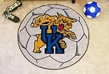 NCAA KENTUCKY WILDCATS SOCCER SHAPED DOOR MAT RUG