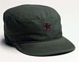 Olive Drab With Red Star Fatigue Cap