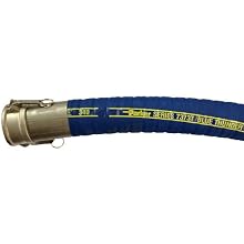 Parker 7373T Blue Thunder UHMW Chemical Blue Ultra High Molecular Weight Polyethylene (UHMW) Hose Assembly, F x F Camlocks Stainless Steel (Part C x C)