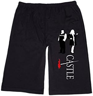 LAFEN Men's castle tv show logo Lounge breeches Shorts Pants XL Black