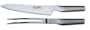 Global 2 Piece Carving Knife Set w/Curved Carving Fork