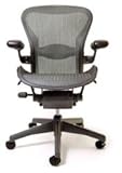 Herman Miller(R) Aeron(R) Chair Highly Adjustable Model with Graphite Frame ....
