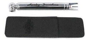 Tire Gauge with Embossed Leather Pouch