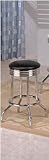 IMAGE OF Set of 2 Bar Height Swivel Stool in Black F10001bk