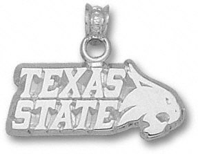 【クリックで詳細表示】Amazon.co.jp ｜ Texas State Bobcats 3/8＂ Sterling Silver ’’TEXAS STATE’’ Supercat Pendant by Logo Art [並行輸入品] ｜ スポーツ＆アウトドア 通販