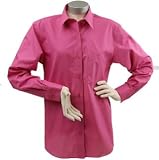 Foxcroft Wrinkle Free Solid Shirt, Basic Fit, Wild Rose, Women's Sizes 14W-24W