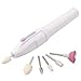 niceEshop 5 Bits Electric Manicure Nail Drill File Grinder Grooming Kit