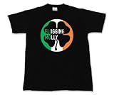 FLOGGING MOLLY - Shamrock Irish Flag Black T-Shirt