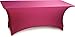 Carlisle EMB5026RT818046 Embrace Four-Way Rectangle Stretch Fitted Table Cover, 96" x 18" x 30", Burgundy