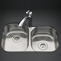 KOHLER K-3354-L-NA Undertone Large/Medium Undercounter Kitchen Sink