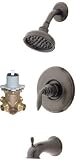 Price Pfister 808-E0BF Catalina Brushed Brass Tub & Shower Faucet