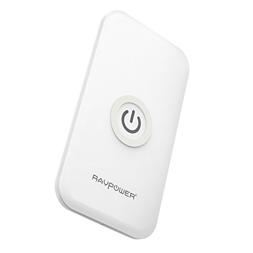 RAVPower Qi Wireless Charger Charging Pad for Kyocera Brigadier, Samsung Galaxy S6 S5 S4, Note 5, Nexus 6 5 4 (AC Adapter Included) -White