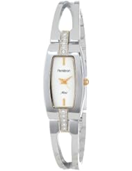 Armitron Womens 75/5120SVTT Ladies Two-Tone Swarovski Elements Bangle Watch