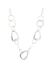 Sterling Silver Multiple Link Necklace, 16"+2" Extender