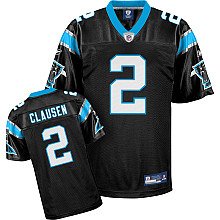 Reebok Carolina Panthers Jimmy Clausen Replica Jersey Extra Large