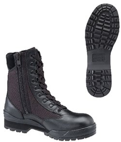 Corcoran Womens 9 Traditional Leather & Nylon Side Zipper Mach with Non-Metallic Safety Toe # 1984