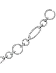 Jewelplus 1 1/2 ct tw Diamond Bracelet 14K White 1 1/2 Ct Tw