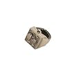Biker Unisex Square Skull Ring Watch #FR221