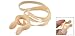 Beige Elastic Rubber String Nose Clip Protector for Swimming