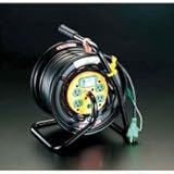 エスコ AC125V/22A/30mコンセンント固定リール(漏電遮断付) EA815DA-3