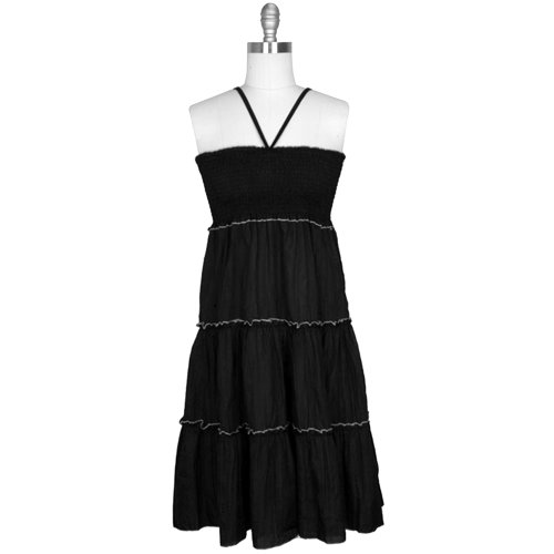 Cheapest Black Halter Smocked Ruffle Maxi Summer Sun Dress Cheapest Black Halter Smocked Ruffle Maxi Summer Sun Dress