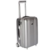 Silver Zero Halliburton Polycarbonate 19 Expandable 2 Wheel Zeroller