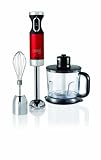 Morphy Richards 402010 Accents Hand Blender Set with Serrator Blade - Red