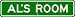 AL ROOM SIGN - Personalized Gift Boy or Girl, Aluminum