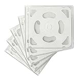 Quad CD Jewel Cases, Clear, 5 Pack