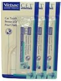 Picture CET Cat Toothbrush w/ 12-gram sample toothpaste Pack of 3