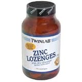 TwinLab Zinc Lozenges with Zinc Gluconate, Delicious Original Honey 75 lozenges