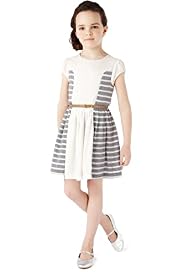 Autograph Striped Dress with Belt