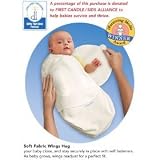 Kiddopotamus Swaddle Me Microfleece - Ivory - Small