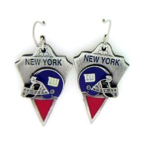 New York Giants Dangle Earrings - NFL Football Fan Shop Sports Team Merchandise