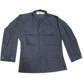 Black Cotton Ripstop BDU Coat