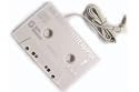 mr!tech | Auto-Adapterkassette für MP3 / MP4 / Apple iPod | 3,5mm Anschluss | weiss