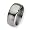 Contemporary Titanium Beveled Edge 10mm Satin and Polished Band Size 8-14 - by Chisel - RingSize 8