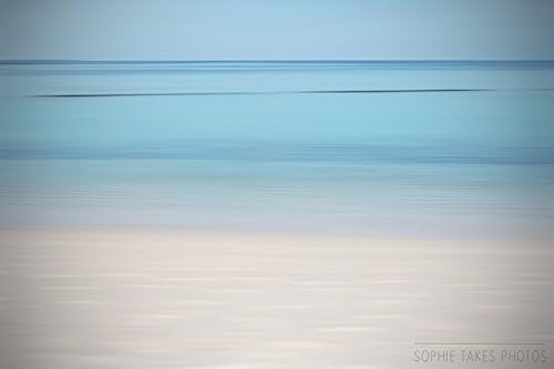 Abstract Photography - 'Blue Sea, White Sand' - Ocean Fine Art Nature and Landscape Print by Sophie Takes Photos