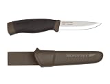 Morakniv Companion Heavy Duty Knife with Carbon Steel Blade, Military Green, 0.125/4.1-Inch