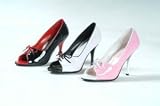 411-Mimi, Classic Peep Toe Lace-up Pumps In 3 Colors, by Ellie Shoes