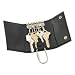 Bosca Nappa Vitello 6 Hook Keyfree Key Case (Black )