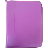 Plum Cherry Red Baekgaard Genuine Leather Portfolio with pad, pen, pocket